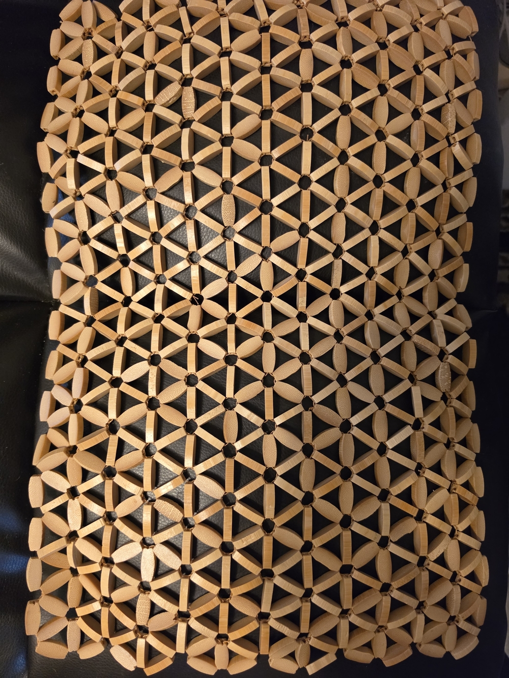 4 Faux wooden, bamboo place mats